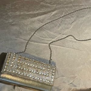 Silver Clutch Purse